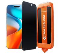 TORRAS Install Master Fit para Apple iPhone 17 Pro Max - Protector de pantalla con marco de montaje - Fácil instalación - Cobertura completa - Filtro de privacidad