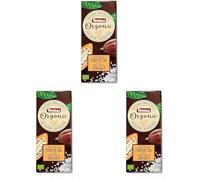 Torras Orgánico Chocolate Negro 70% Cacao Flor Sal, 100g BIO (Paquete de 3)