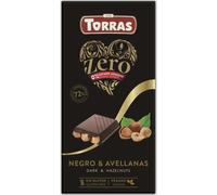 Torras Zero Negro 72% Cacao con Avellanas Enteras 150g