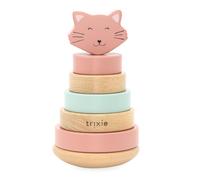 Torre Apilable de Madera Mrs. Cat de Trixie - Educativa, Sensorial y Perfecta para Motricidad Fina