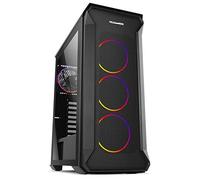 Torre ATX con iluminación ARGB, Panel Lateral acrílico, ventilación eficiente; Ideal para Construir PCs Personalizadas y de Alto Rendimiento.