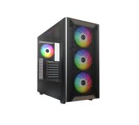 Torre ATX Montech XR WOOD (B) Negro Midi-Tower 4x120mm RGB Ventana Lateral