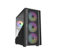 Cooler Master MasterBox 600 Caja PC E-ATX Mediatorre - Lista para Placa Base Conexión Oculta & Radiador 420mm, Ventiladores ARGB PWM Integrados 3x140mm & 1x120mm, Vidrio Templado, USB3.2 Gen2x2 Tipo-C