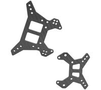 Torre de Amortiguación Delantera y Trasera RC Fibra de Carbono para Typhon 1/8 6S, Juego de Soporte de Amortiguador Liviano 40g