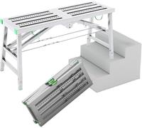 Torre de andamio Plegable Multiusos para mejoras del hogar, Altura Ajustable, Plataforma d