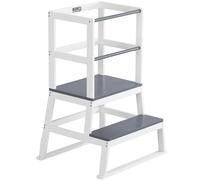 Torre de aprendizaje Barn blanco gris 93x56x49cm