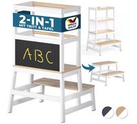 Torre de aprendizaje Barn blanco natural 93x51x50cm