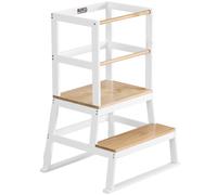 Torre de aprendizaje Barn blanco natural 93x56x49cm