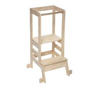 Torre de aprendizaje madera marrón 90x51x51cm