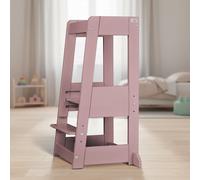 Torre de aprendizaje tiSsi® Felix Oriental Rose – Torre de aprendizaje premium de madera maciza de haya | personalizable – Sin personalización