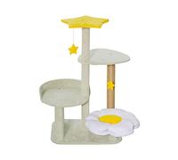 Torre de árbol para gatos Árbol para gatos Arena para gatos Marco de escalada para gatos de múltiples capas Hamaca divertida Estrella Rascador para gatos Marco de escalada para gatos integrado para
