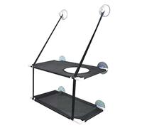 Torre de árbol para gatos, hamaca de doble capa para ventana de gato, percha de ventana para gato, ventosas fuertes, hamaca para ventana de gato, asiento soleado