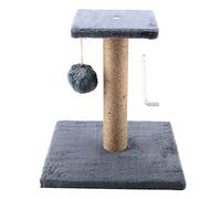 Torre de árbol para gatos, postes rascadores hechos a mano, cuerda de sisal, juguete de escalada