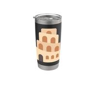 Torre de Babel Biblia Vaso térmico de acero inoxidable de doble pared