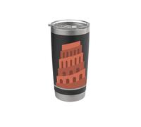 Torre de Babel Biblia Vaso térmico de acero inoxidable de doble pared