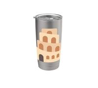 Torre de Babel Biblia Vaso térmico de acero inoxidable de doble pared