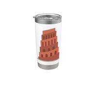 Torre de Babel Biblia Vaso térmico de acero inoxidable de doble pared