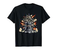 Torre de Batalla de Estrategia de Torre de ajedrez explosiva Camiseta