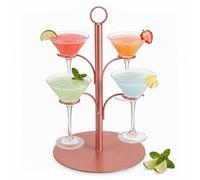 Torre de bebidas, árbol para cócteles, soporte para 4 vasos