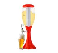 Torre de bebidas, dispensador de bebidas - Dispensador de bebidas con manguera de hielo y grifo - Dispensador de cerveza brillante para té, limonada, agua, licor