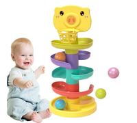 Torre De Bola: Juguete De Rampa Apilable De 25 Cm, Bolas De Rodillo Creativas, Juego De Aprendizaje Duradero | Adorable Educación para Actividades De Desarrollo para Niños para Niños.