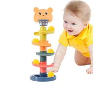 Torre de caída de bolas en espiral - Torre de remolino de caída y rollo | Torres de remolinos para bebés, juguetes de desarrollo educativo para niños y niñas