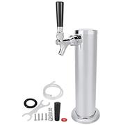 Torre de cerveza de barril de un solo grifo, torre de cerveza de acero inoxidable con núcleo inoxidable, grifo de cerveza con cierre automático, dispensador de torre de