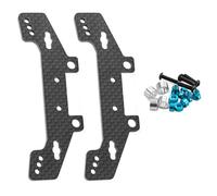Torre de choque delantera y trasera negra para Tamiya TT-02RR TT-02D TT02 TT-02R Hop Up RC Car Up, 2 piezas