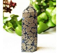 Torre De Cristal De Ágata Natural, Varita De Piedra, Decoración De Habitación, Ágata Y Pirita, Adornos Minerales Simbiontes, Cristales Curativos De Reiki,A30 146g 83mm