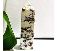 Torre De Cristal De Ópalo Dendrítico De Piedra Natural, Punto De Varita, Decoración Del Hogar, Cuatro Prismas, Decoración De Cristales Curativos De Chakra Wicca,A46 170g100-28mm