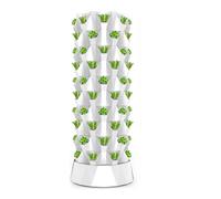 Torre de Cultivo hidropónico Vertical, Sistema de Torre hidropónica Vertical para hortalizas - Huerto aeropónico de 48 macetas con Bomba de hidratación, semillero y macetas de Malla - Kit de