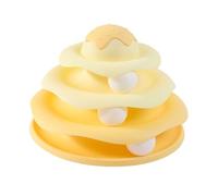 Torre De De Bola De De Gato: Bolas De De Gato Giratorios con Forma De Helado, Juguetes De Enriquecimiento De Gatos De 3 Nivel