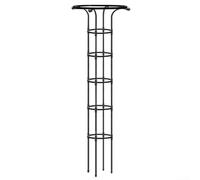 Torre de enrejado de jardín de metal para plantas trepadoras en forma de obelisco, marco de soporte de plantas para jardinería decorativa interior y exterior (185 cm)