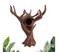 Torre de escalada, hábitat de decoración de terrario, percha de descanso de varios niveles, promueve la actividad física, función de fácil instalación, suministros arbóreos para mascotas pequeñas