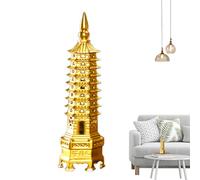 Torre - de Escritorio de Resina, símbolo de éxito académico, decoración de Escritorio de Estudio, Acabado Artesanal Pulido Suave, exhibición Espiritual de Oficina en casa, Adecuado para Sala de