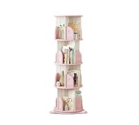 Torre De Estantería Giratoria De 2-5 Niveles, Estante De Almacenamiento De Libros/CD/Revistas, Estantería Curva Creativa, Adecuada for Sala De Estudio, Sala De Estar, Dormitorio(Color-3,40x132cm)