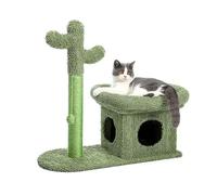 Torre de Gato Poste rascador for Gatos Cactus con casa Grande
