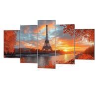 Torre de hierro Planta Diamond Painting, 5 Pcs Kit Pintura de Diamante, Kit Bordado en Punto de Cruz Manualidades Adultos, DIY Gran Tamaño Cuadro Damantes, Decoracion Hogar Regalos 75x125cm P-d-1734