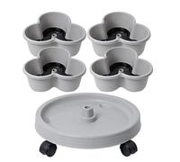 Torre De Jardinera Vertical - Jardinera De Fresa, 4 Torres De Jardines Para Animales Para Verduras | Bicicletas Flexibles, De Jardín Interior, Bandejas Para Fresa, Flores Y Verduras