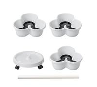 Torre de jardineras Verticales: Torre apilable para jardín, de Cultivo con Ruedas extraíbles y Kit de Herramientas para Plantas de Interior y Exterior