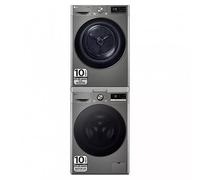 Torre de Lavado, Inox, Lavadora inteligente 9kg, 1400rpm, Un 10% mas eficiente que A + Secadora 9kg, A+++ - TORREINOX99.SET