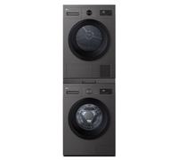 Torre de lavado y secado | LG TORRE908NDK, Bomba de calor Dual Inverter, 9kg lavado, 8kg secado, 1400rpm, serie 100,clasificación A/D, Silver grafito e Inox grafito - TORRE908NDK.SET