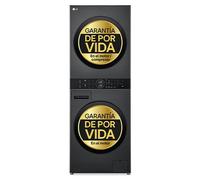 Torre de lavado y secado | LG WT1210BBF, Direct Drive con inteligencia artificial, Bomba de calor Dual Inverter, 12kg lavado, 10kg secado, 1400rpm, clasificación A-10/C - WT1210BBF