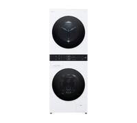 Torre de lavado y secado - Washtower | LG WT1210WWF, Direct Drive con inteligencia artificial, Bomba de calor Dual Inverter, 12kg lavado, 10kg secado, 1400rpm, clasificación A-10/A+++, Blanco - WT1210