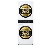 Torre de lavado y secado - Washtower | LG WT1210WWF, Direct Drive con inteligencia artificial, Bomba de calor Dual Inverter, 12kg lavado, 10kg secado, 1400rpm, clasificación A-10/C, Blanco - WT1210WWF