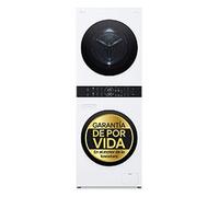 Torre de lavado y secado - Washtower | LG WT1210WWF, Direct Drive con inteligencia artificial, Bomba de calor Dual Inverter, 12kg lavado, 10kg secado, 1400rpm, clasificación A-10/A+++, Blanco - WT1210