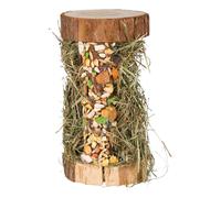 Torre de madera con heno de pradera 10 × 18 × 10 cm