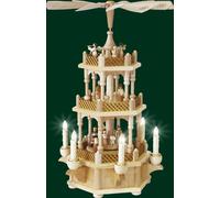 Torre De Mesa De Navidad Natural Eléctrica 2 Niveles NUEVO 16715