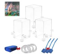 Torre de observación de peceras, tanque de peces suspendido al vacío de presión negativa, transparente sobre el agua, elevador de acuario transparente invertido, mantenimiento de llenado automático de