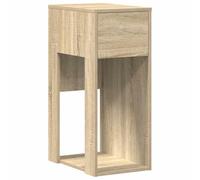 vidaXL Soporte para torre de ordenador con cajón Roble Sonoma 30x44x74 cm